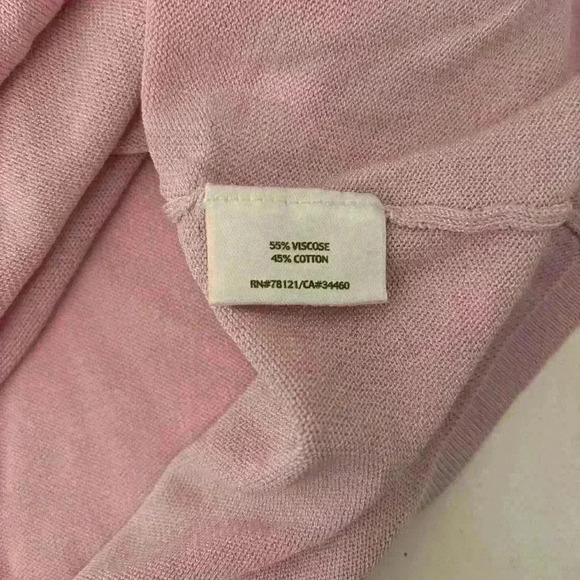 Eileen Fisher Italian Yarn Viscose Cotton
Elbow Length Light Pink Top size XS - Picture 6 of 6